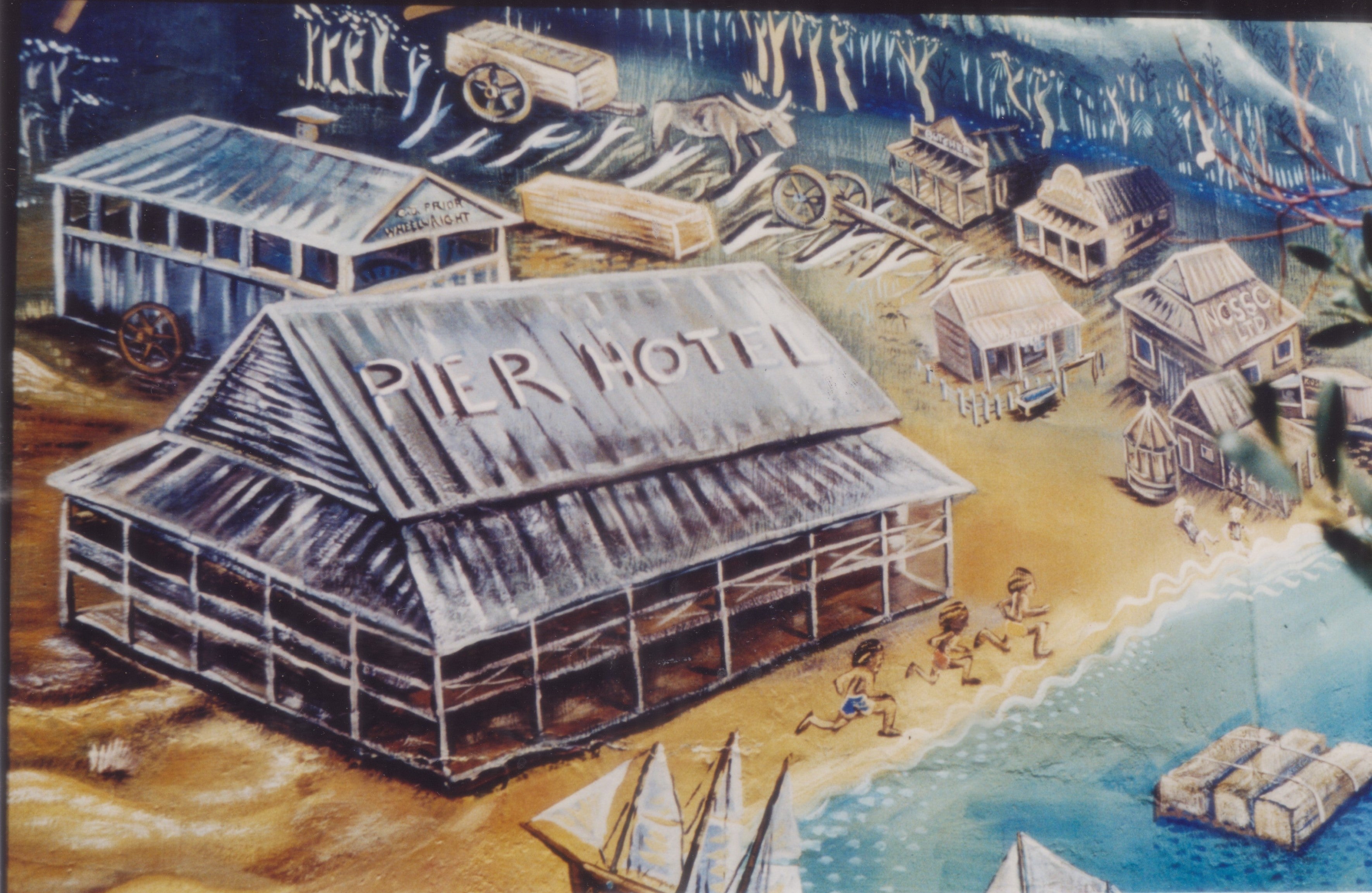 A HISTORY OF BYRON BAY (as seen painted on the water tower above the town).