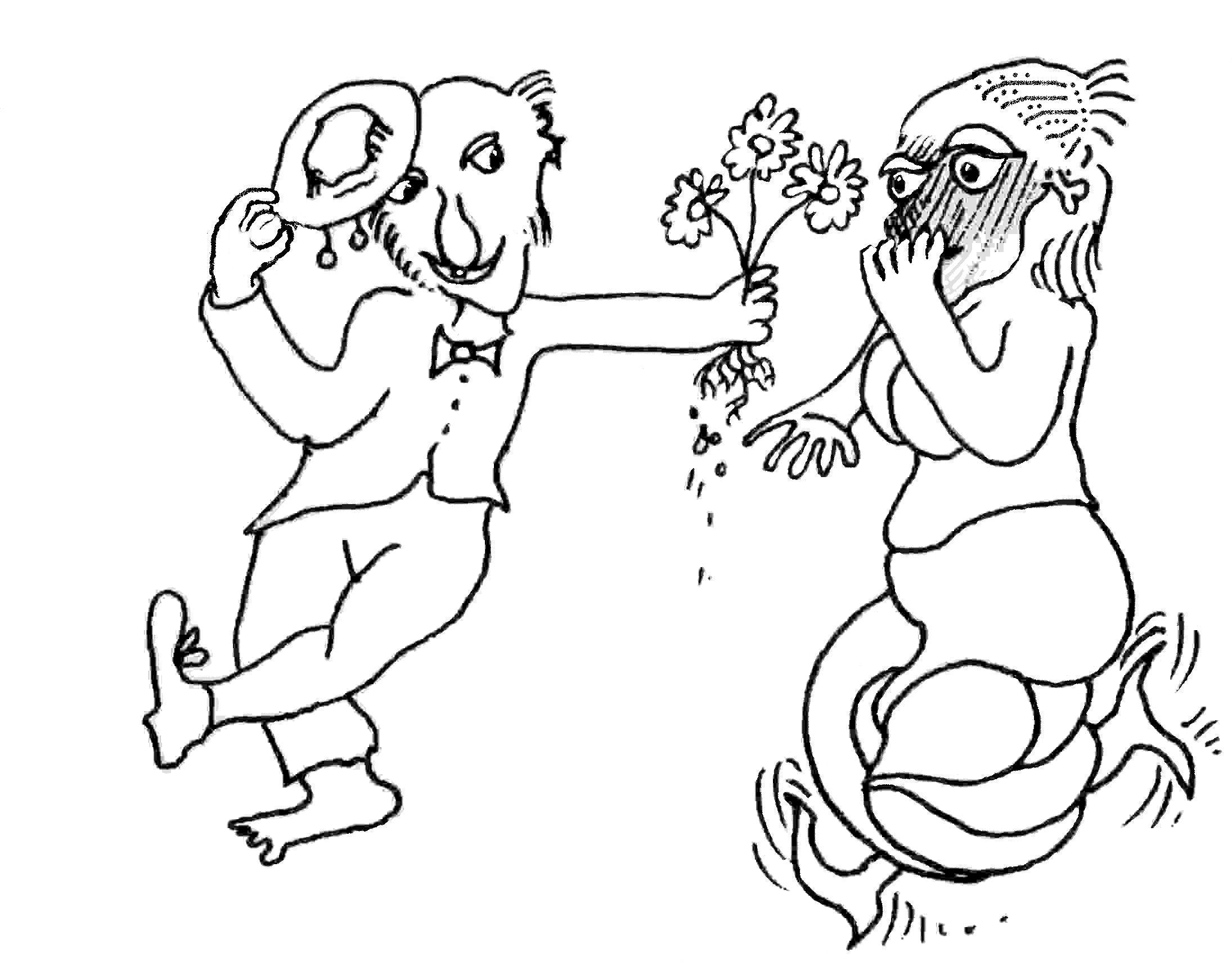 Mrs and Mr, Cartoons by ITW